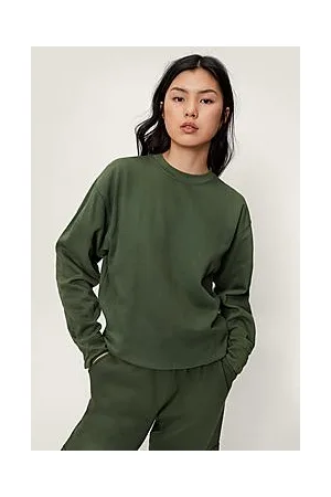 Boohoo Relaxed Crew Neck Long Sleeve Sweatshirt
