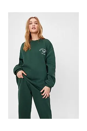 Boohoo Active Society Embroidered Oversized Sweatshirt