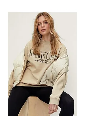 Boohoo Sports Club Graphic Overdye Sweatshirt
