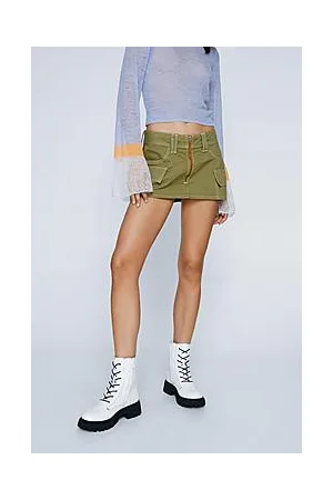 Boohoo Contrast Stitch Chunky High Ankle Hiker Boots