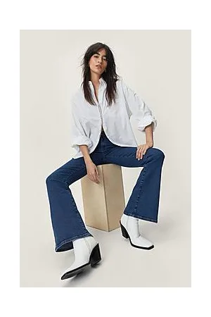 Boohoo Low Rise Denim Flare
