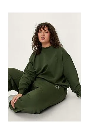 Boohoo Plus Recycled Extended Neck Sweatshirt
