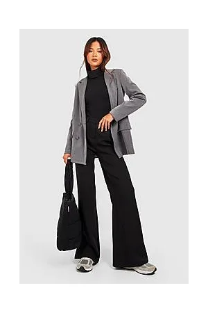 Boohoo Petite High Neck Basic Roll Neck Crop Top