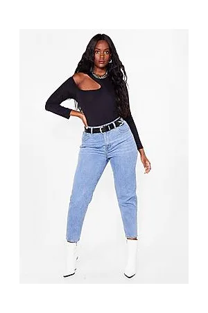 Boohoo Debbie High-waisted Plus Mom Jeans