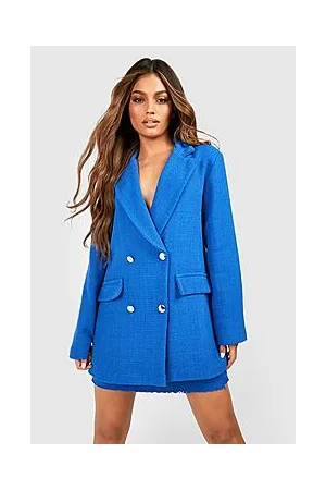 Boohoo Premium Boucle Tailored Blazer