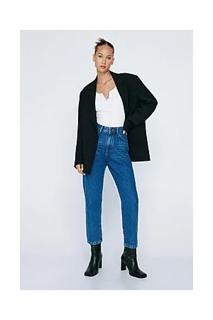 Boohoo Petite Organic High Waisted Mom Jeans