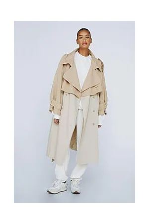 Boohoo Back To Mac Oversized Plus Trench Coat