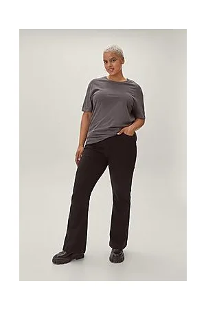 Boohoo Plus Size Recycled Denim Flare Jean