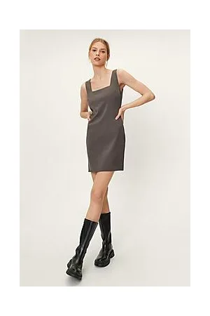 Boohoo Tailored Square Neck Co Ord Mini Dress