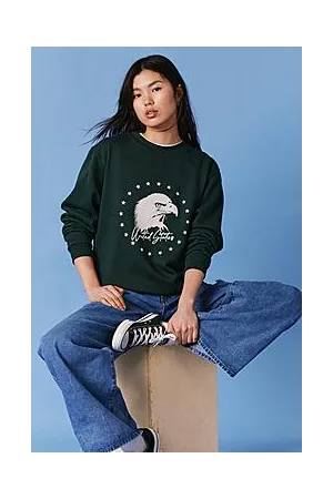 Boohoo United States Eagle Graphic Sweatshirt