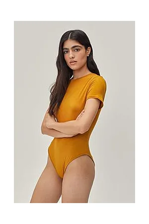 Boohoo Crew Neck Cap Sleeve Bodysuit
