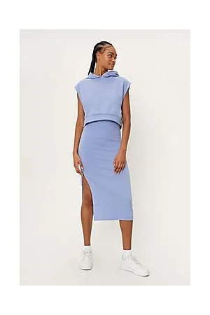 Boohoo Soft Jersey Bodycon Midi Skirt