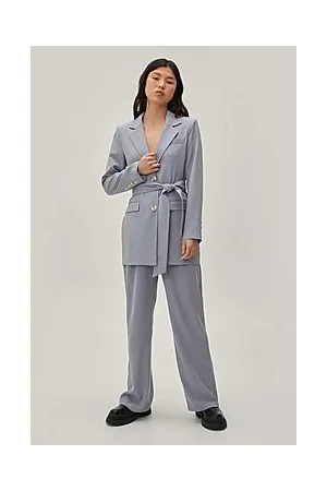 Boohoo Tapered Tailored High Waisted Pants