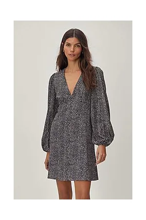 Boohoo V Neck Animal Print Mini Dress