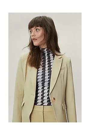 Boohoo Single Breasted Curve Hem Blazer
