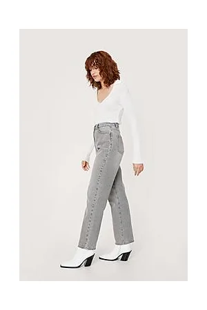 Boohoo Organic Mid Rise Straight Jean