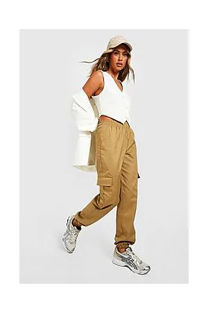 Boohoo Petite High Waisted Cargo Pocket Joggers
