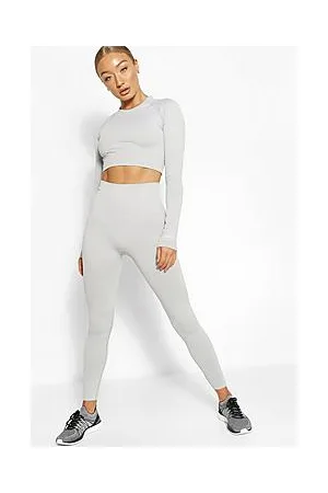 Boohoo Rib Seamless Gym Leggings