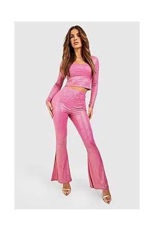 Boohoo Shimmer Glitter Flares