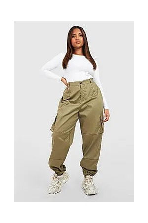 Boohoo Plus Tapered Cargo Trousers