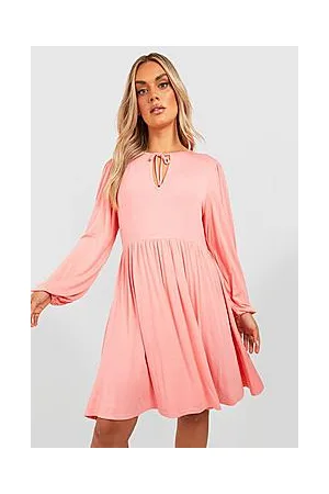 Boohoo Plus Keyhole Skater Dress