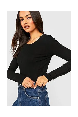 Boohoo Crew Neck Long Sleeve Top