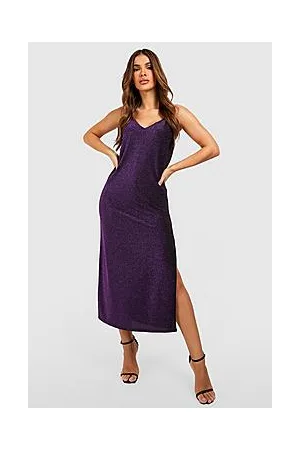 Boohoo Glitter Strappy Midaxi Dress