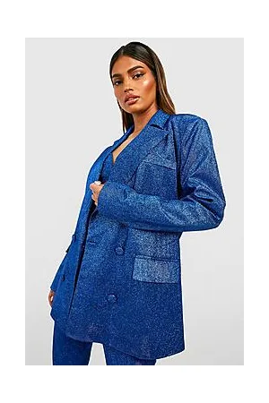 Boohoo Glitter Oversized Tailored Blazer