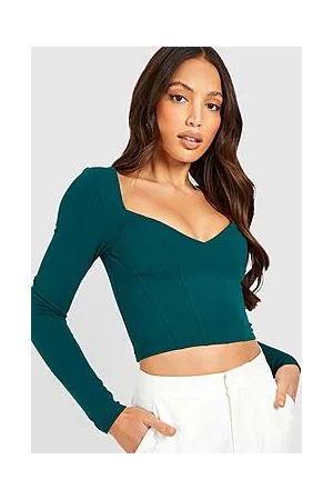 Boohoo Tall Longsleeve Corset Top