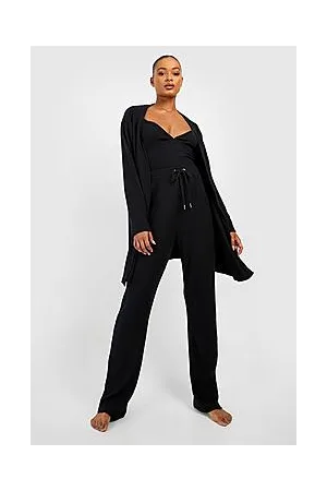 Boohoo Tall 3pc Ribbed Loungewear Set