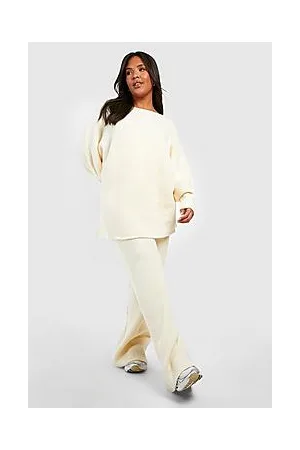 Boohoo Plus Slouchy Wide Leg Knitted Co-ord