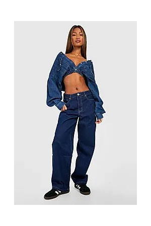 Boohoo Basic Mid Rise Boyfriend Fit Jeans