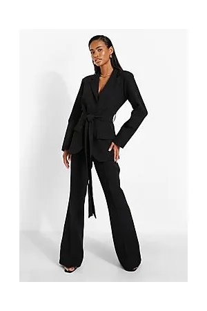 Boohoo Obi Tie Waist Tailored Blazer