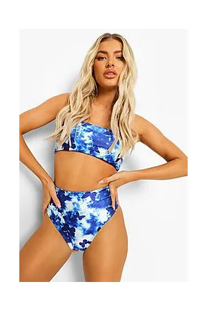 Boohoo Butterfly Tie Dye High Waist Bikini Brief