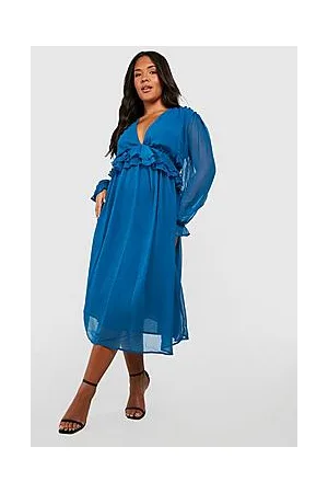 Boohoo Plus Chiffon Skater Dress