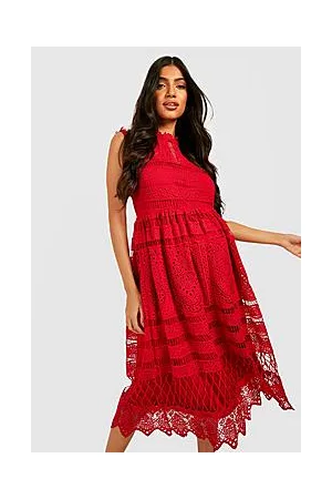 Boohoo Maternity Boutique Lace Skater Dress