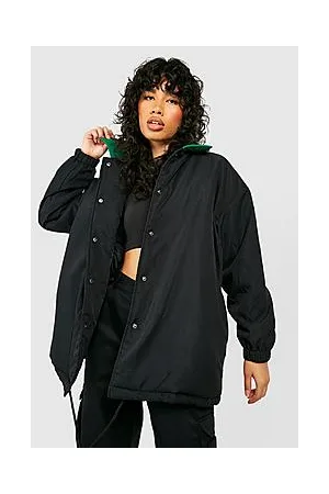 Boohoo Contrast Panel Oversized Jacket
