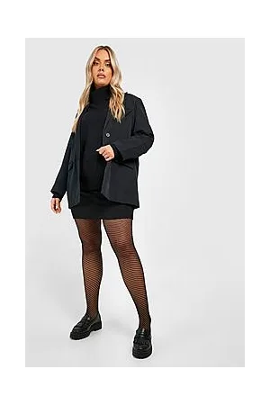 Boohoo Plus Twister Net Tights