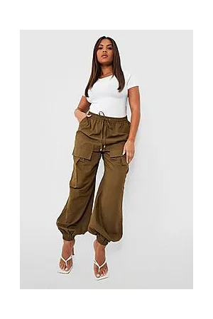 Boohoo Plus Woven Cargo Jogger Trouser