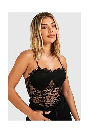Boohoo Strappy Lace Corset Top