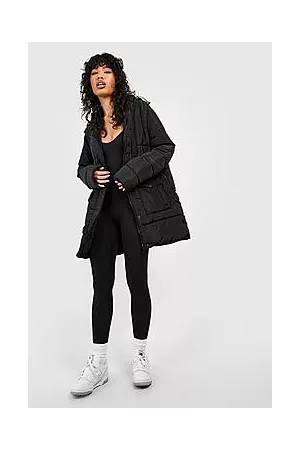 Boohoo Pocket Detail Hooded Puffer Jacket