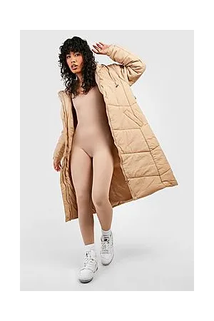Boohoo Belted Quilted Puffer Jacket