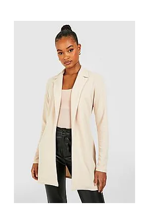 Boohoo Tall Basic Jersey Fitted Longline Blazer