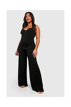 Boohoo Plus Lace Trim Cami & Trouser Set
