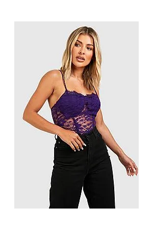Boohoo Strappy Lace Corset Top