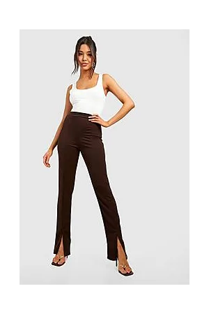 Boohoo Split Front Straight Leg Trousers