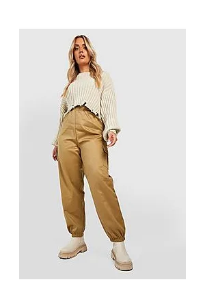 Boohoo Plus High Waisted Cargo Pocket Joggers