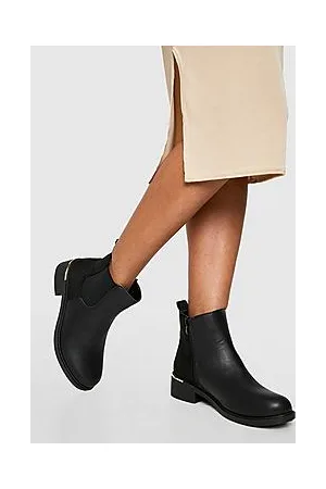 Boohoo Hardware Detail Chelsea Boots