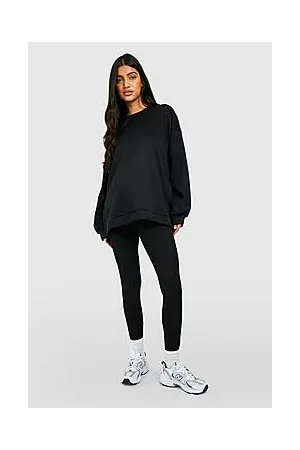 Boohoo Maternity Side Split Sweatshirt & Legging Set