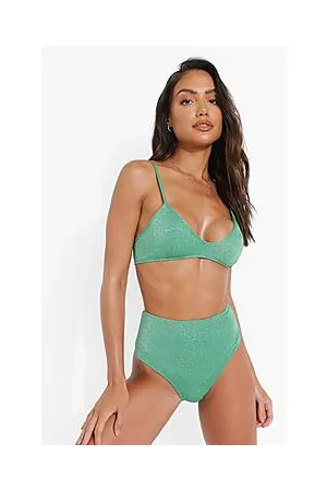 Boohoo Glitter High Waist Bikini Brief